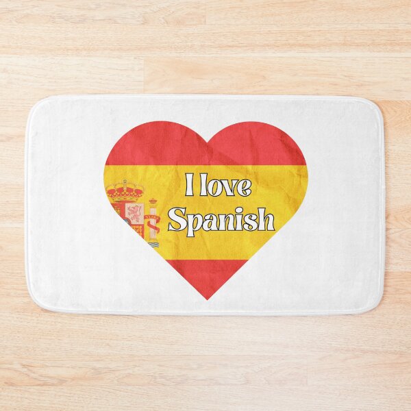 Item preview, i love spanish, corazon con bandera de españa designed and sold by language-des.