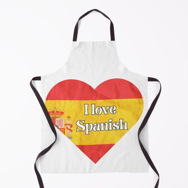 Item preview, i love spanish, corazon con bandera de españa designed and sold by language-des.