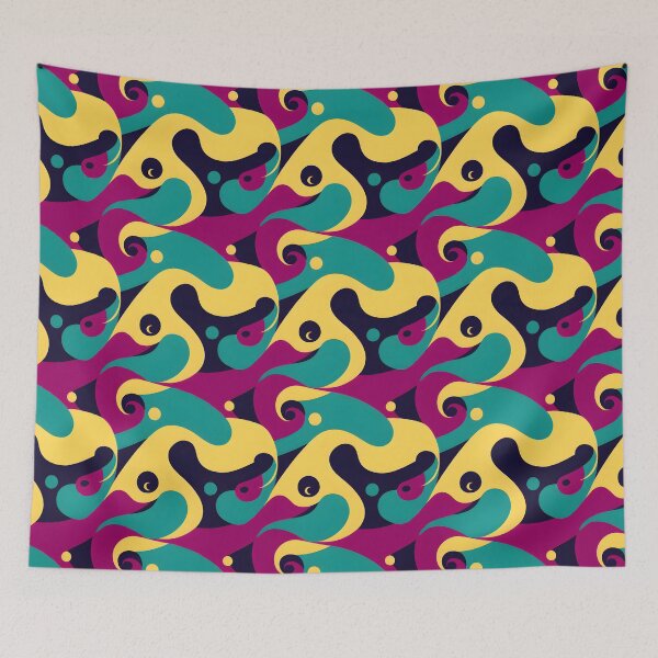 Item preview, Swirl colorful Seamless patterns  designed and sold by RocketArtInd.