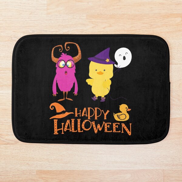 Item preview, Witch Duck and Pink Monster - Happy Halloween designed and sold by DavidsDucks.