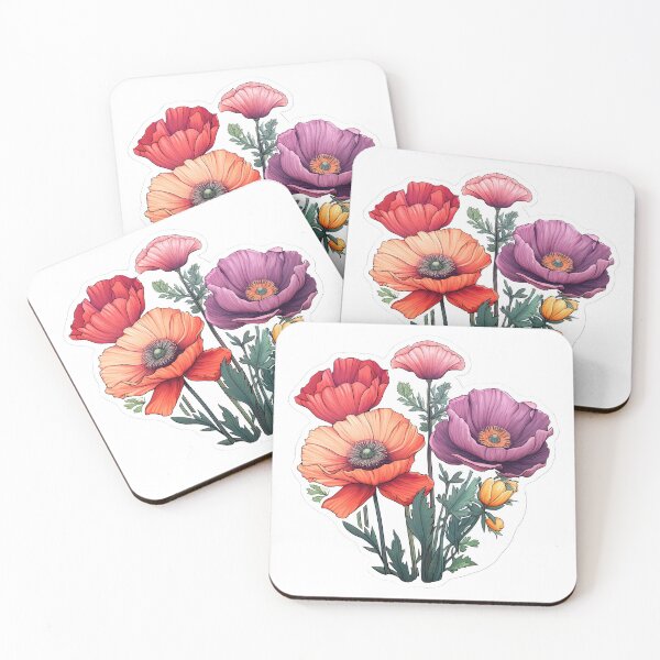 Item preview, Colored flowers designed and sold by abmkf.