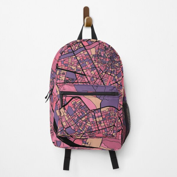 Item preview, Valencia Map Pattern in Purple & Pink designed and sold by PatternMaps.