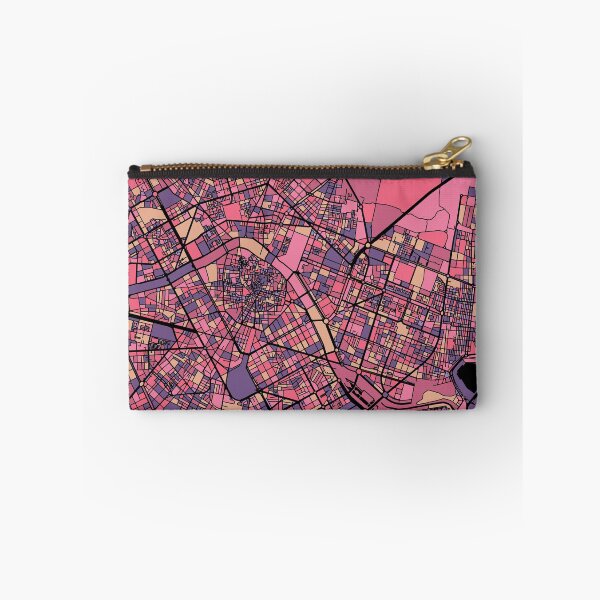 Item preview, Valencia Map Pattern in Purple & Pink designed and sold by PatternMaps.