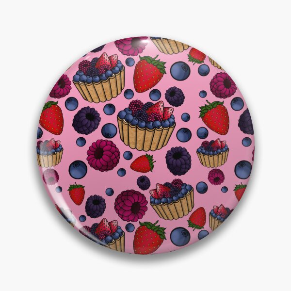 Item preview, Berry Sweet Tart Pattern (Light Pink) designed and sold by honeybeepaper.