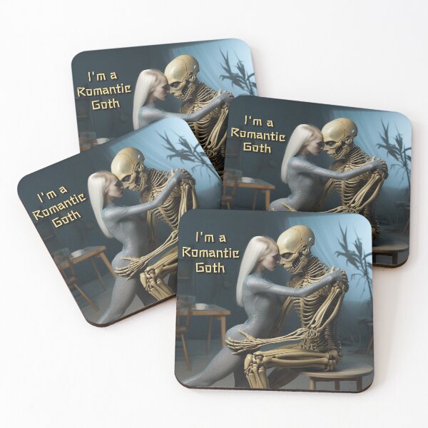 Item preview, Romantic GOTH DANCING WITH A SKELETON  designed and sold by MichaAI.