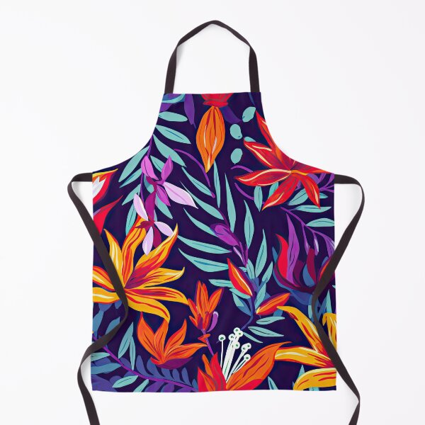 Item preview, A fun & colourful Caribbean Art Style Pattern Dark Blue designed and sold by azbondi.