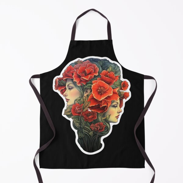 Item preview, Two girls in red flowers designed and sold by abmkf.