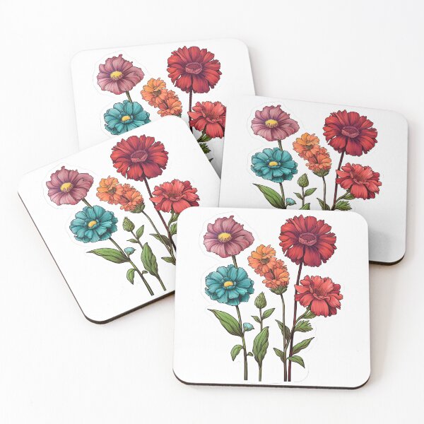 Item preview, Four flowers stand side by side designed and sold by abmkf.
