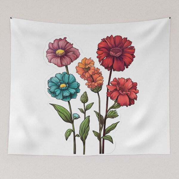 Item preview, Four flowers stand side by side designed and sold by abmkf.