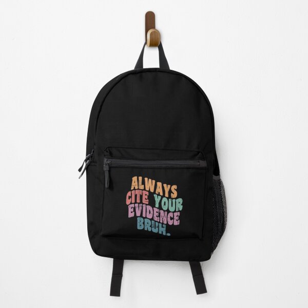 Item preview, Always Cite Your Evidence Bruh Funny Retro Vintage designed and sold by DesignMacy.