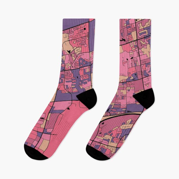 Item preview, Vaughan Map Pattern in Purple & Pink designed and sold by PatternMaps.