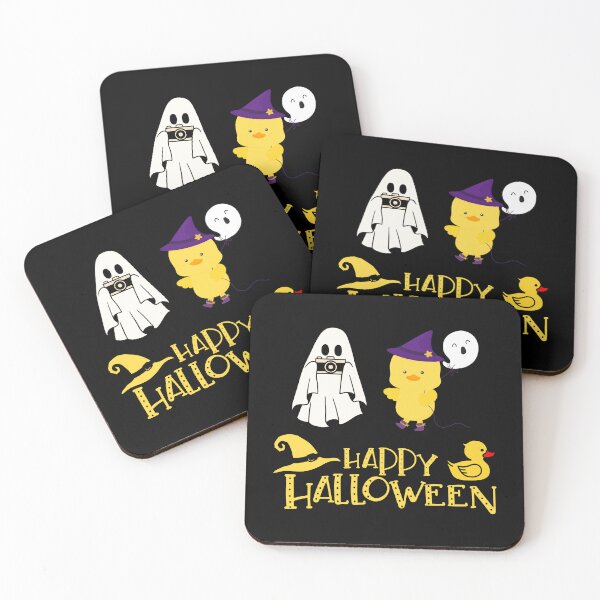 Item preview, Witch Duck and Ghost - Happy Halloween designed and sold by DavidsDucks.