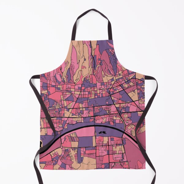 Item preview, Zagreb Map Pattern in Purple & Pink designed and sold by PatternMaps.