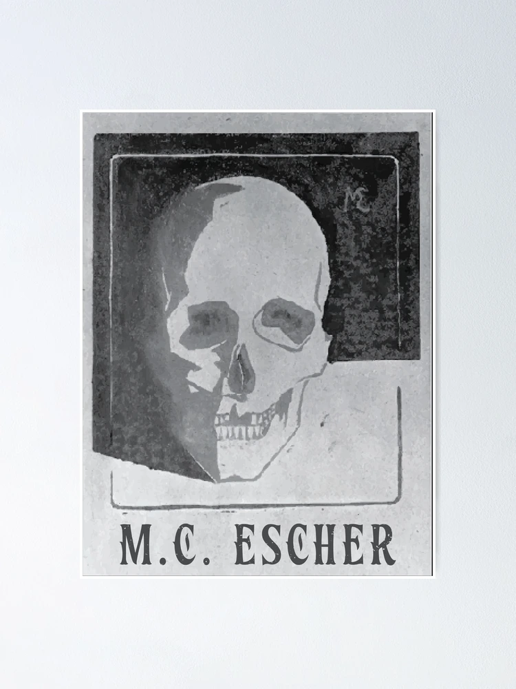 M.C. Escher | Skull, 1917 | Poster