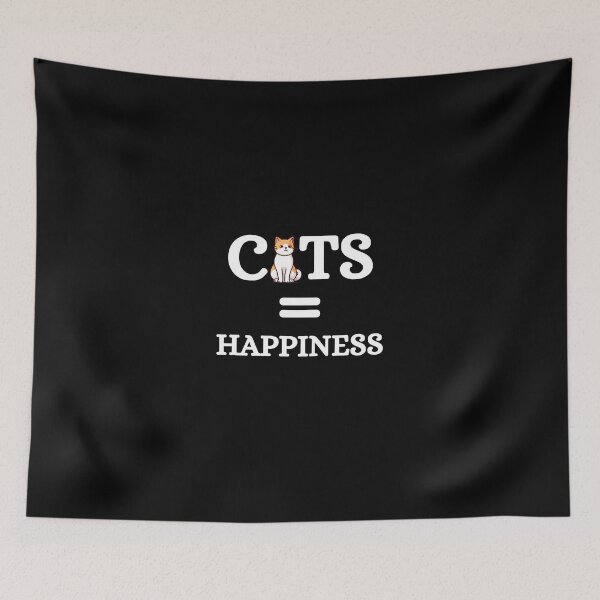 Item preview, Cats Equal Happiness - Cat, Kittens, Happy, Positivity Quotes and Jokes designed and sold by ethanzakicab.