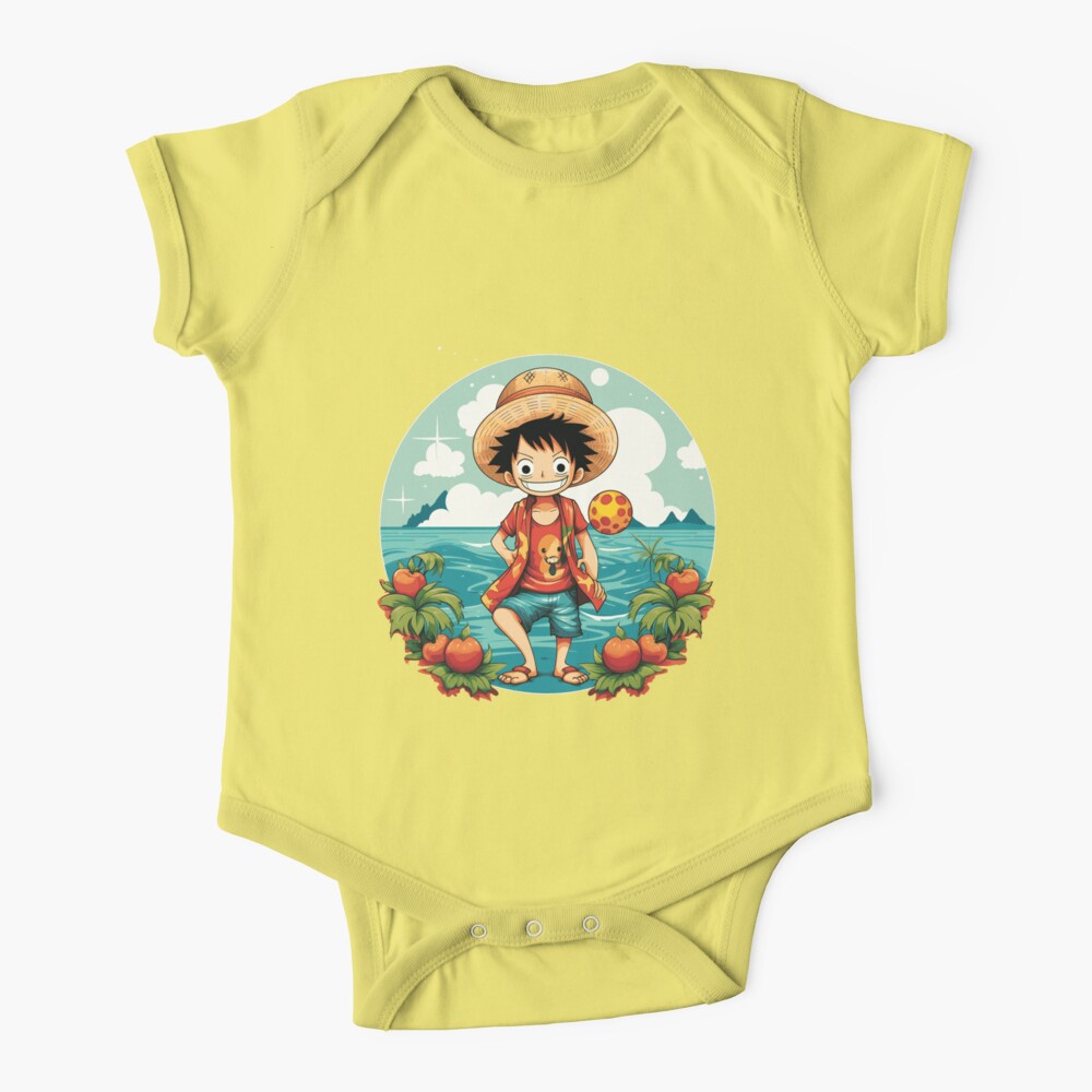 One Piece Luffy Baby Costume Summer Clothes Onesie – Baby Sleep Better