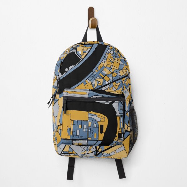 Item preview, Antwerp Map Pattern in Blue & Gold designed and sold by PatternMaps.
