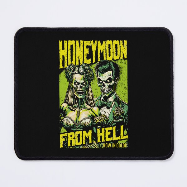 Item preview, Halloween Couple Funny Retro Zombie Love Horror Movie Poster designed and sold by GrandeDuc.