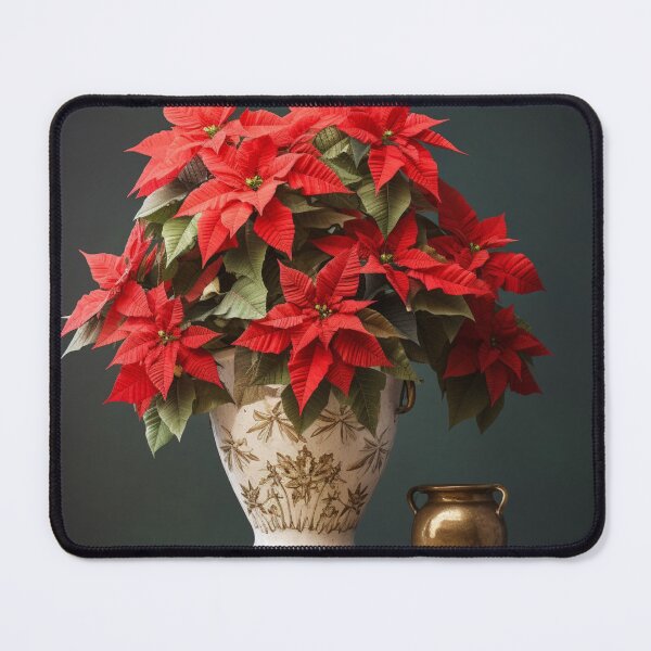 Item preview, Poinsettia in Vase designed and sold by Myra365Art.