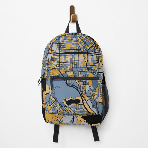 Item preview, Baltimore Map Pattern in Blue & Gold designed and sold by PatternMaps.