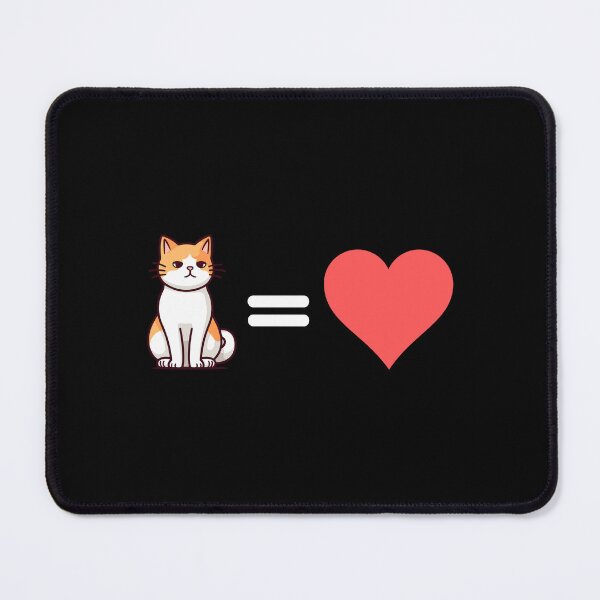 Item preview, Cat Equals Heart - Cat, Kittens, Happy, Love, Positivity Quotes and Jokes designed and sold by ethanzakicab.