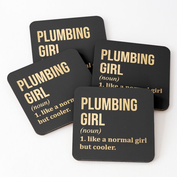 Item preview, Plumbing Girl Definition in Gold designed and sold by XCIV.