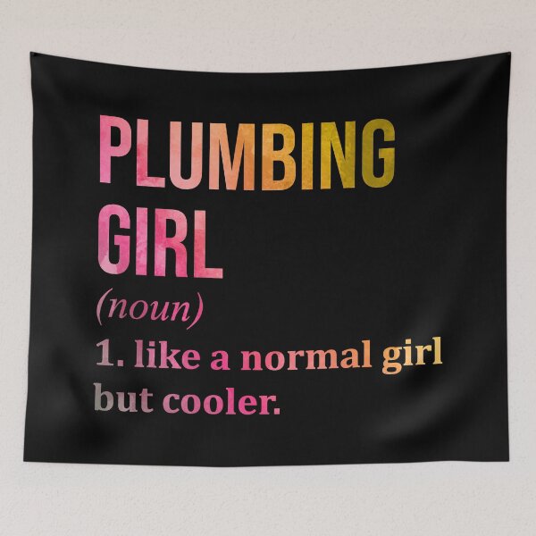Item preview, Plumbing Girl Definition in Watercolor designed and sold by XCIV.
