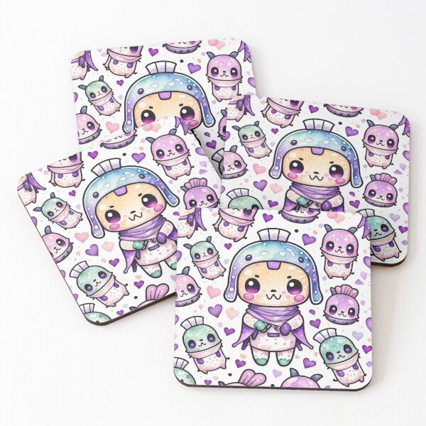 Item preview, Galactic Chibi Pattern designed and sold by Printsalotl.