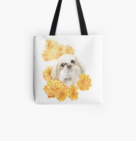 Miss Shih Tzu All Over Print Tote Bag