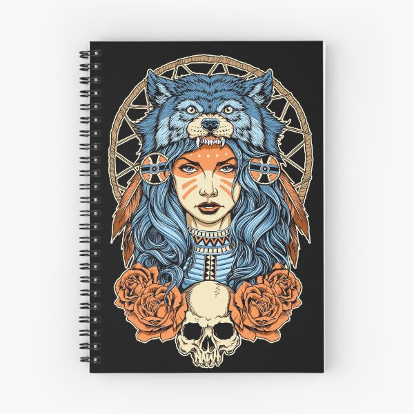 Item preview, Girl with wolf headdress design designed and sold by HINKLE.