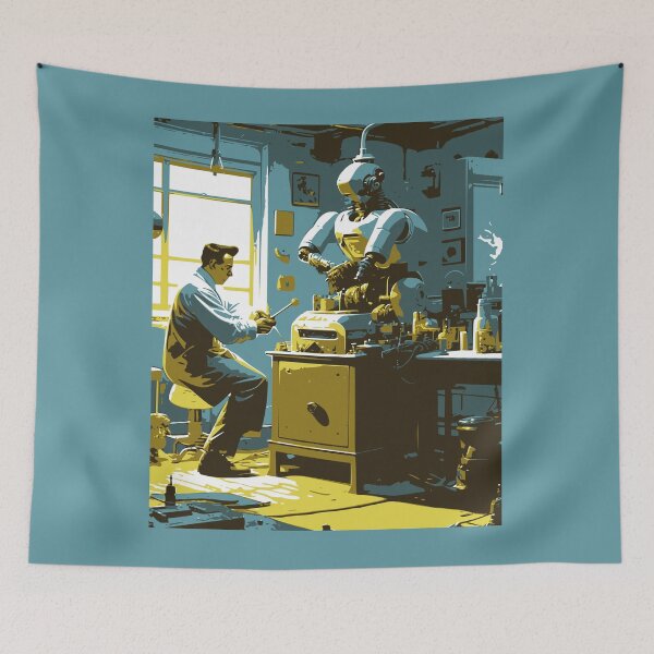 Item preview, Retro Robotics designed and sold by ParaPrints.