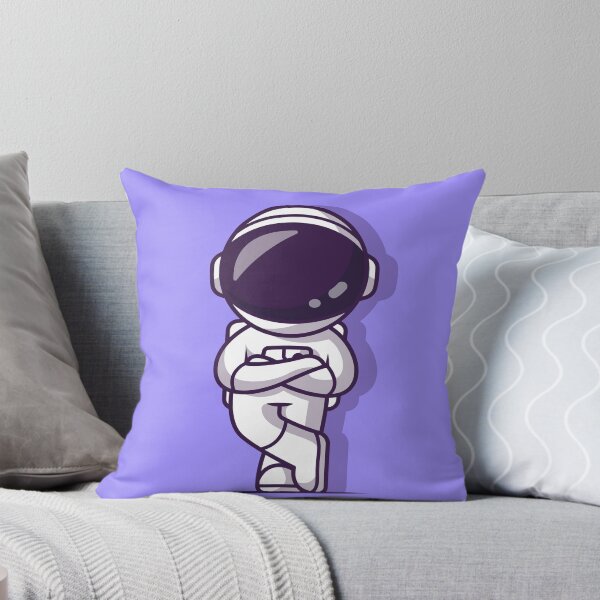 Item preview, Cosmic Contemplation: Cute Astronaut Standing with Folding Hands Cartoon Vector Icon Illustration designed and sold by hjian8219.