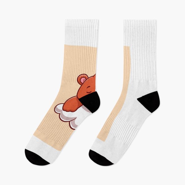 Item preview, Bear's Dreamland: Cute Bear Sleeping on Cloud Cartoon Illustration designed and sold by hjian8219.