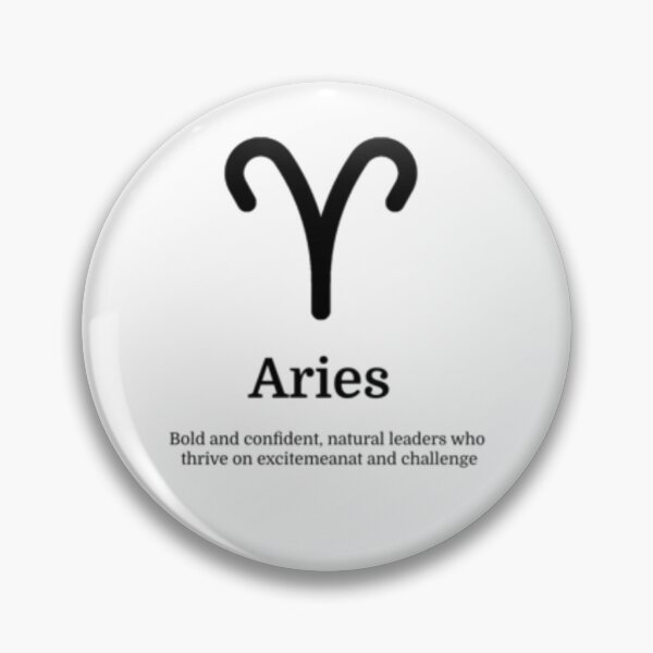 Item preview, Aries Horoscope and Facts designed and sold by AymonMiron.