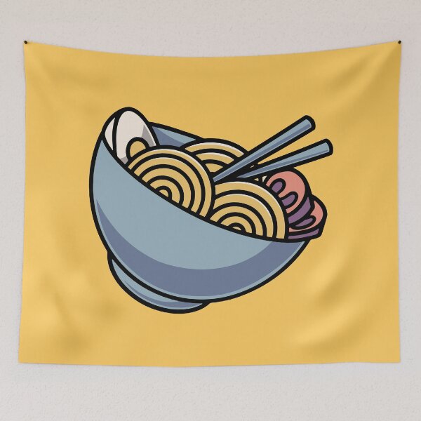 Item preview, Delicious ramen icon cartoon illustration designed and sold by cubbone.