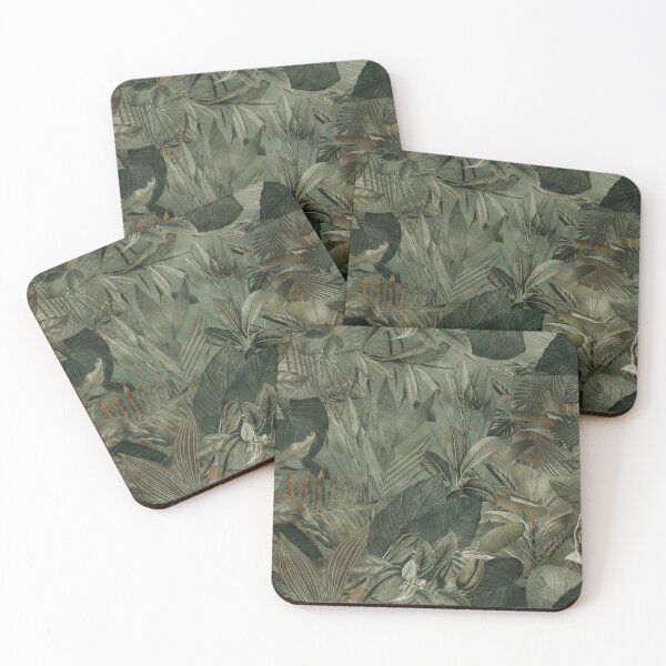 Item preview, Tropical Jungle Vibe Olive Green designed and sold by artsandsoul.