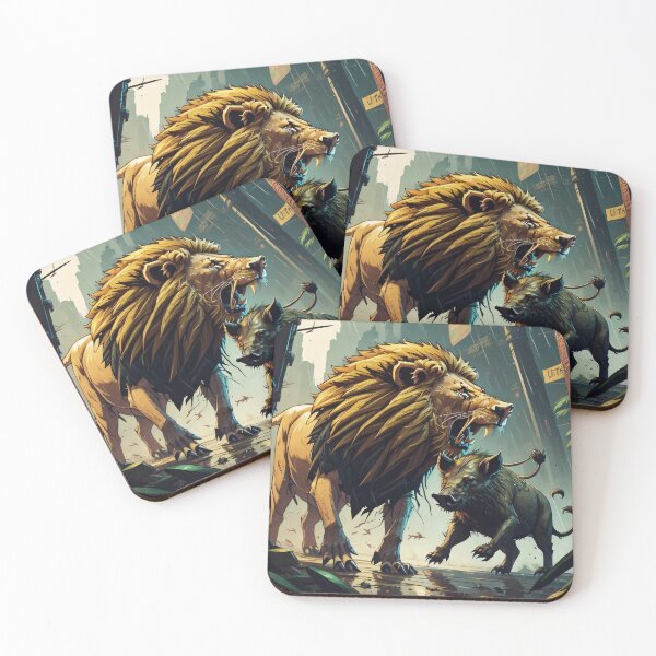 Item preview, Simba VS Pumbaa designed and sold by Amitbasri.