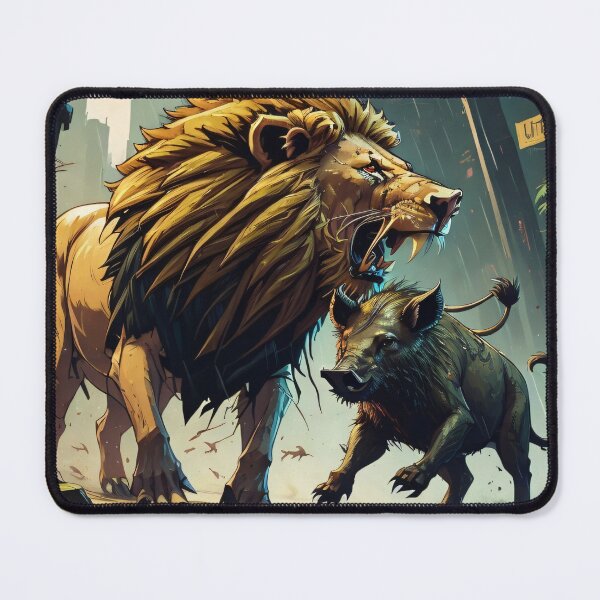 Item preview, Simba VS Pumbaa designed and sold by Amitbasri.