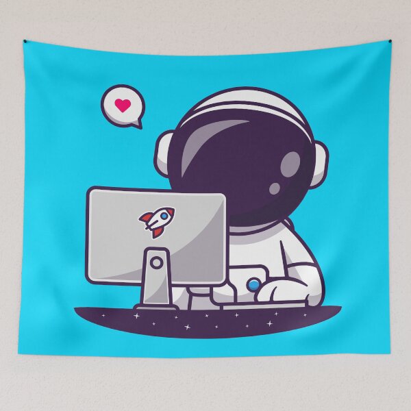 Item preview, "Robo-Productivity: Cute Robot Holding Clipboard Cartoon Vector Icon Illustration" designed and sold by hjian8219.