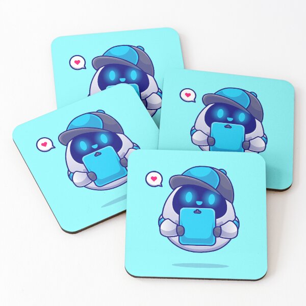 Item preview, "Robo-Productivity: Cute Robot Holding Clipboard Cartoon Vector Icon Illustration" designed and sold by hjian8219.