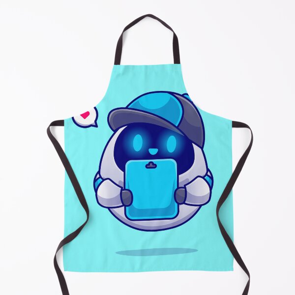 Item preview, "Robo-Productivity: Cute Robot Holding Clipboard Cartoon Vector Icon Illustration" designed and sold by hjian8219.
