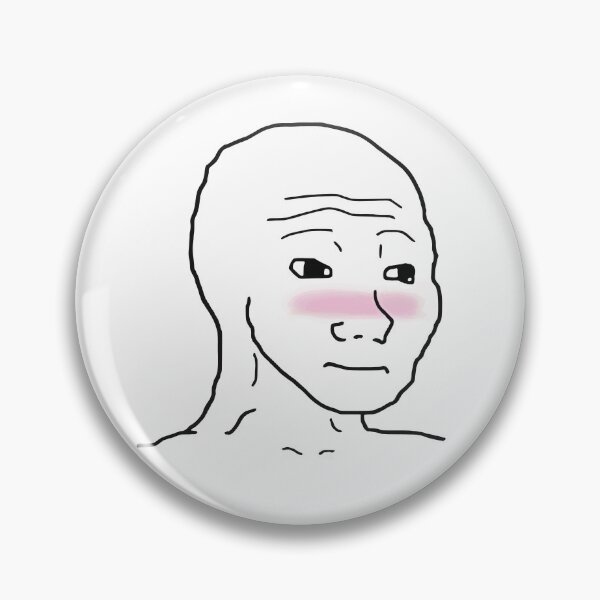 Item preview, Wojak Blushing Feels Guy Meme Shy designed and sold by CarpeDiem96.