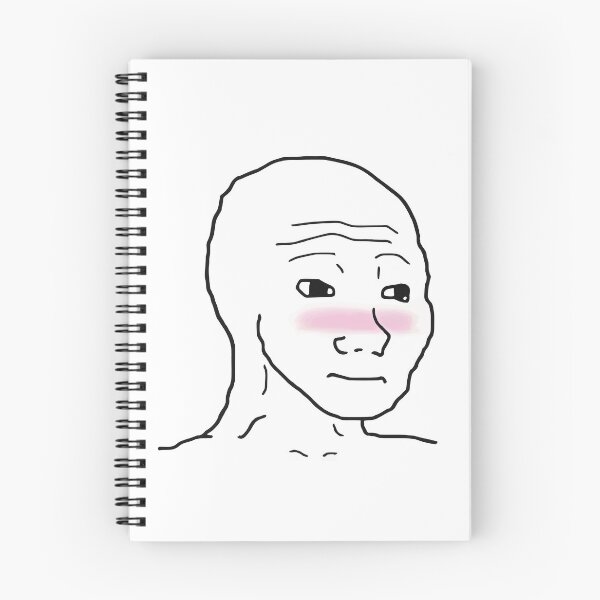 Item preview, Wojak Blushing Feels Guy Meme Shy designed and sold by CarpeDiem96.