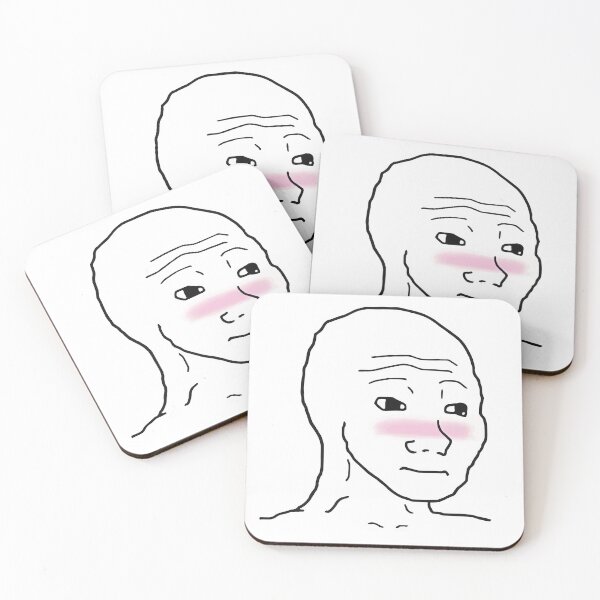Item preview, Wojak Blushing Feels Guy Meme Shy designed and sold by CarpeDiem96.