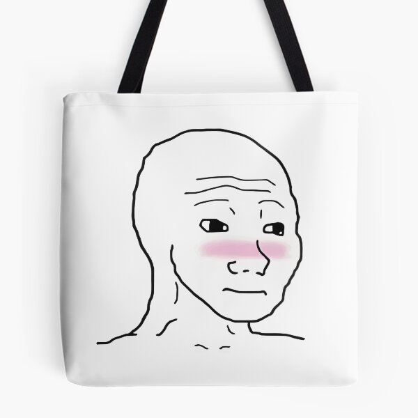 Item preview, Wojak Blushing Feels Guy Meme Shy designed and sold by CarpeDiem96.