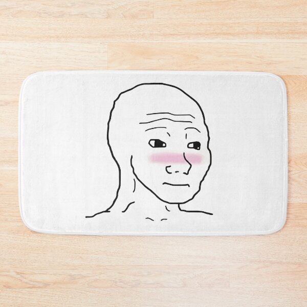 Item preview, Wojak Blushing Feels Guy Meme Shy designed and sold by CarpeDiem96.
