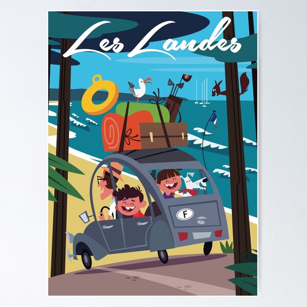 Aperçu de l'œuvre Affiche Landes créée et vendue par GAGodel.