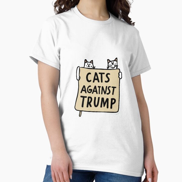 Vista previa del artículo con la obra «Gatos contra Trump», diseñado y vendido por lee2021.