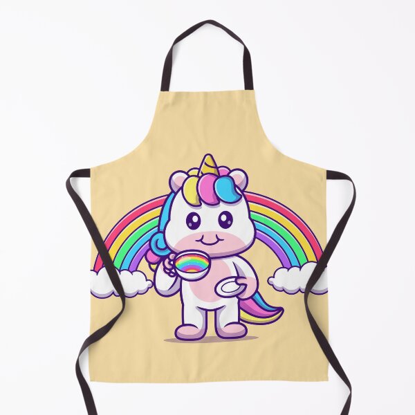 Item preview, Unicorn's Coffee Break: Cute Unicorn Enjoying Coffee with Rainbow Cartoon Vector Illustration designed and sold by hjian8219.