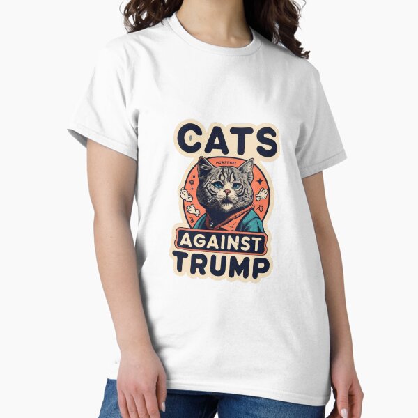 Vista previa del artículo con la obra «Gatos contra Trump», diseñado y vendido por lee2021.